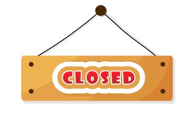 Kapalı metin ahşap izi, izole edilmiş dükkan girişi tasarım unsuru. Çizgi film ahşap dokusu, yön kapısı tahtası. Bilgi paneli şablonu.