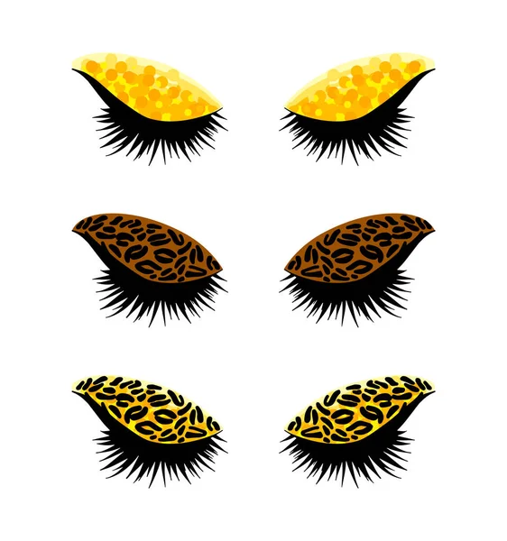Esquisse Vectorielle Isolée Dessin Contour Icône Impression Animale Maquillage Logo — Image vectorielle