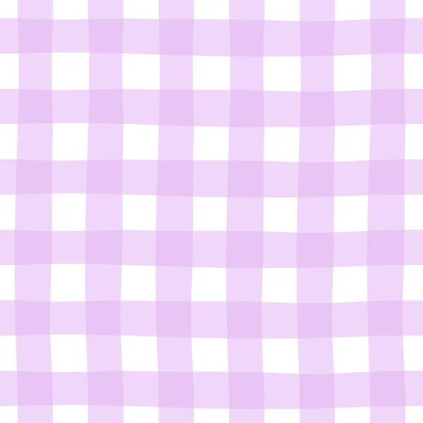 Classic Checkered Plaid Purple Seamless Pattern Kitchen Towel Fabric Print — Vector de stock