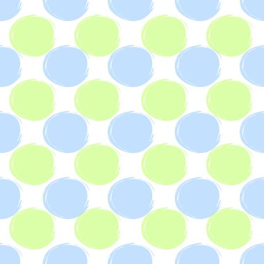 Soyut desensiz desen beyaz arkaplanda izole edilmiş. Basit karalama tasarımı. El çizimi daire şekilleri arkaplan.