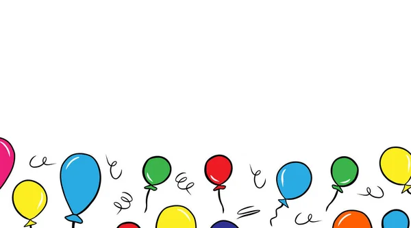 Modèle Cadre Bordure Bande Dessinée Avec Des Ballons Dessinés Main — Image vectorielle
