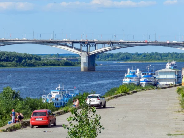 Nizhny Novgorod View Oka River Right Bank River Pier River — Stockfoto