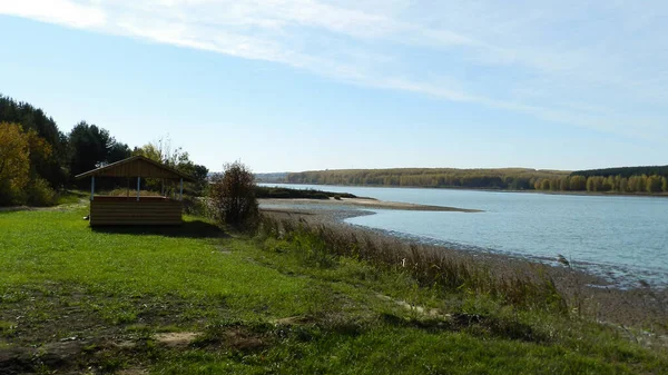 View Reservoir Epiphany Autumn Landscape — стокове фото