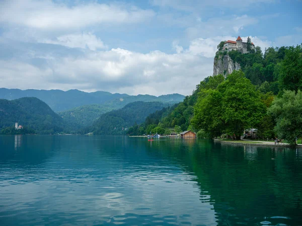 Church Island Lake Bled Slovenia Summer Day Clean Water — Stock Photo, Image