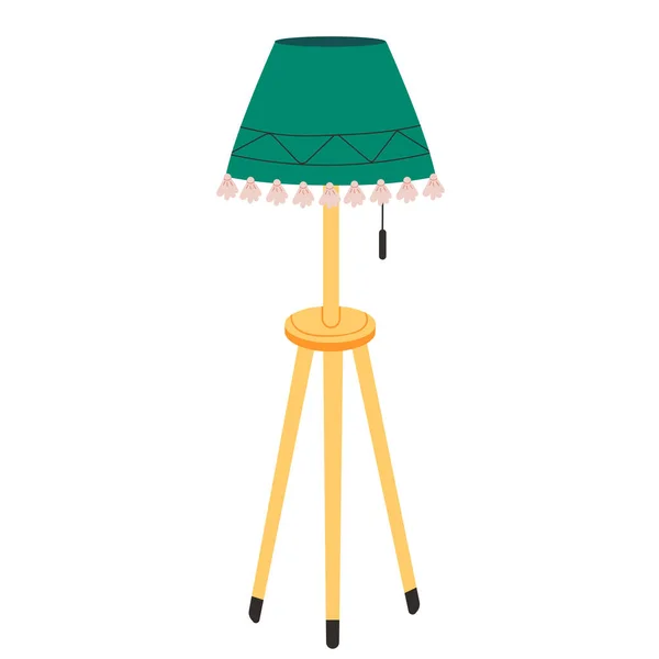 Ensemble de lampadaires colorés dessin animé lumière pour les meubles d'intérieur de l'appareil ménager. Collection vectorielle plate d'éléments de design d'intérieur isolés. Clipart pour web, publicité, bannières . — Image vectorielle