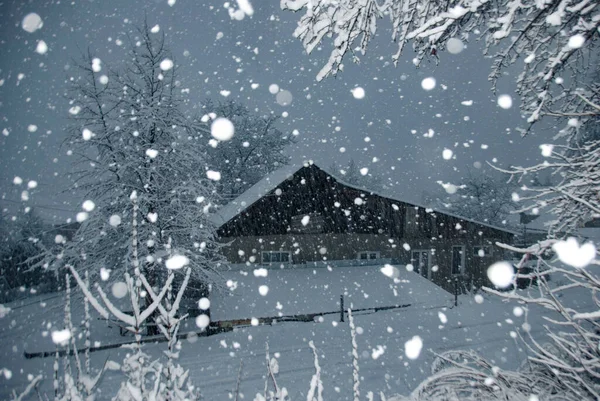 Nevicate Abbondanti Primo Giorno Dicembre Armenia — Foto Stock