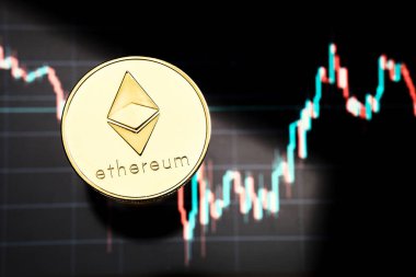 Ethereum kripto para birimi ve arkaplan istatistikleri
