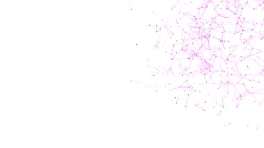 Soyut grafik tasarımı. Ağ bağlantısı arka planı. 3d oluşturma