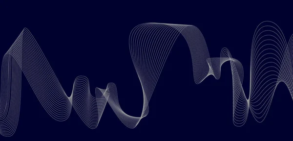 Gladde Heldere Lijnen Ruimte Nieuwe Abstracte Achtergrond — Stockvector
