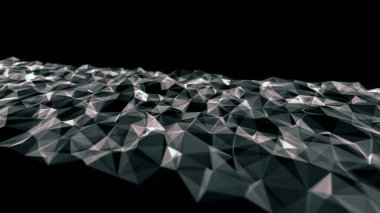 Abstract technology background. Connection of lines, points and planes. Concept of Network 3d