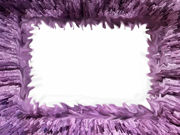 Kabarık dalgalı çizgiler şeklinde arkaplan mor çerçevesi, metin için beyaz boşluğun ortasında.