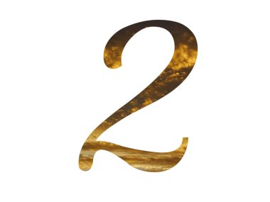 Alfabenin ikinci harfi sarı bulutlardan oluşan ve güneşin parladığı bir şablondur. Açık mavi, sarı ve altın renklerle