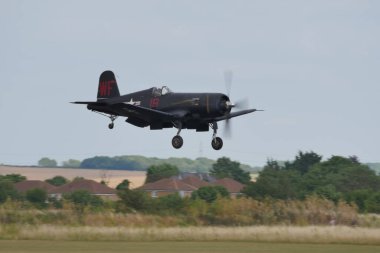 2. Dünya Savaşı Birleşik Devletler Donanma Savaş uçakları Chance F4U Corsair 'ı ele geçirdi.