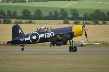2. Dünya Savaşı Birleşik Devletler Donanma Savaş uçakları Chance F4U Corsair 'ı ele geçirdi.