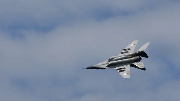 MiG-29 Avión militar y avión de combate de la Fuerza Aérea Polaca —  Fotos de Stock