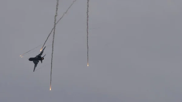 Sukhoi Su-22 Fitter útočící stíhací bombardér Sovětského svazu Rusko ve studené válce — Stock fotografie