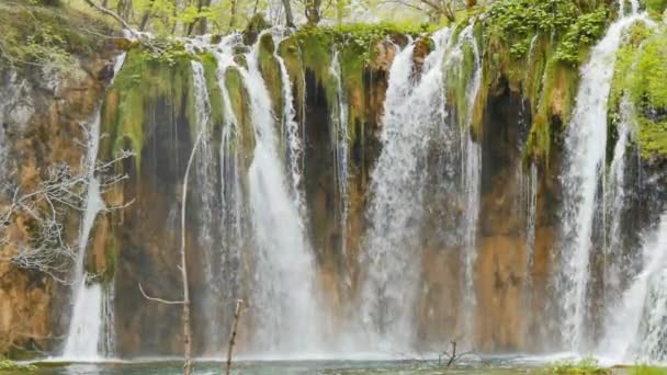 The most famous waterfalls of Plitvice Lakes National Park Croatia Europe — Video