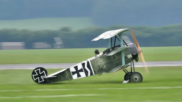 Zeltweg Avusturya September 2019 Fokker Dreidecker Triplane Dünya Savaşı Savaş — Stok fotoğraf