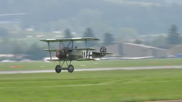 Zeltweg Autriche Septembre 2019 Avion Chasse Première Guerre Mondiale Décolle — Video