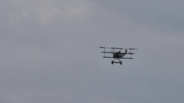 Zeltweg Austria September 2019 Duits Gevechtsvliegtuig Van Woi Vlucht Bewolkte — Stockvideo