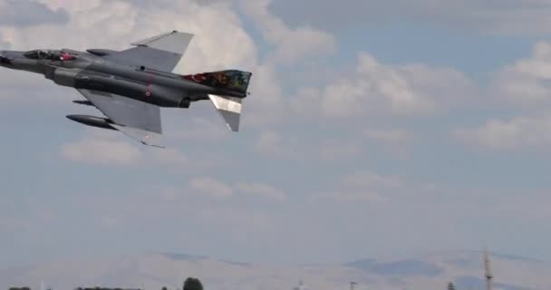 Konya Turkey June 2022 Impressive High Performance Fighter Jet Plane — Stok video