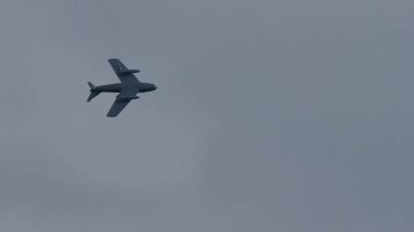 Zeltweg, Avusturya SEPTEMBER, 6, 2019 Kuzey Amerika F-86 Saber savaş uçağı USAF ABD Hava Kuvvetleri. Kore Savaşı 1950 1953 ve Soğuk Savaş 1950 'ler. Boşluğu kopyala