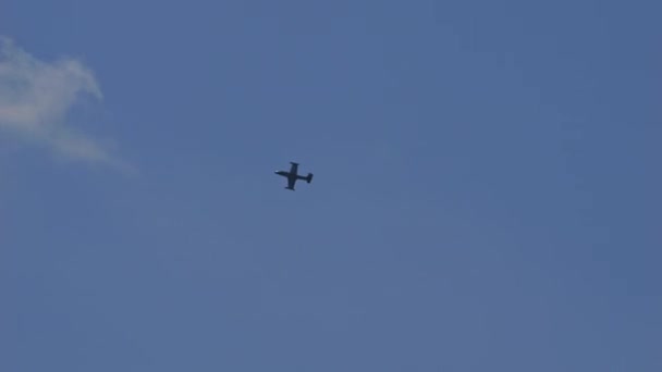 Padwa Włochy Czerwca 2022 Mały Atak Naziemny Bombowy Wojskowy Myśliwiec — Wideo stockowe