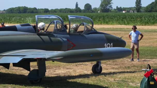 Padua Ιταλία Ιουνιοσ 2022 Historical Yugoslavian Serbia Αεροσκάφος Της Πολεμικής — Αρχείο Βίντεο