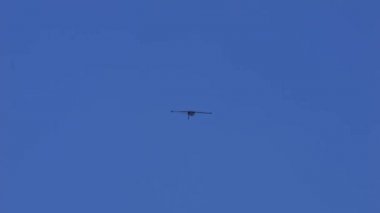 Padua, İtalya 26 Haziran 2022 askeri pilotları mavi bir yaz günü gökyüzünde küçük bir jet uçağında eğitim görüyorlar. Soko G-2 Galeb eski Yugoslav Hava Kuvvetleri bombardıman uçağı Balkanlardaki savaşta kullanıldı