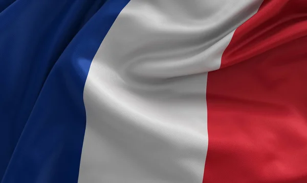 France Flag Fabric Satin Illustrations — Foto Stock