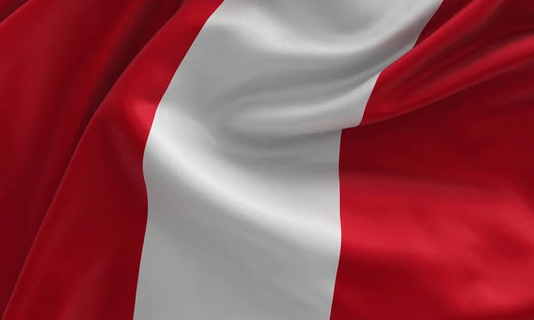 Peru Flag Satin Fabric Illustration — Stock Fotó