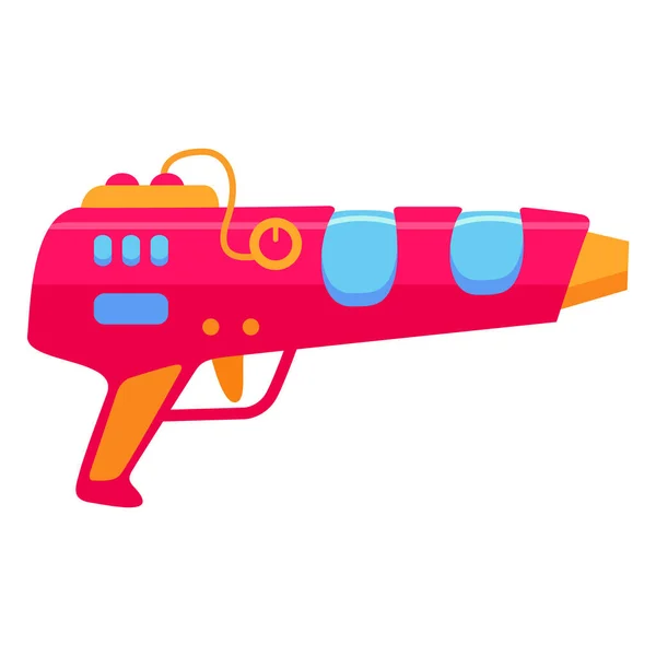 Laser guns for kids.Blaster pistol.Laser rifle.Toy weapons.Cartoon gun .Blaster for kids game.Raygun of aliens in space. Stock Vector