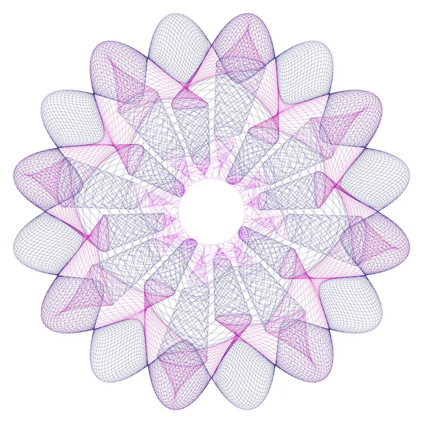 Filigran, Guilloche Rosetta, sertifika için arkaplan tasarımı, 