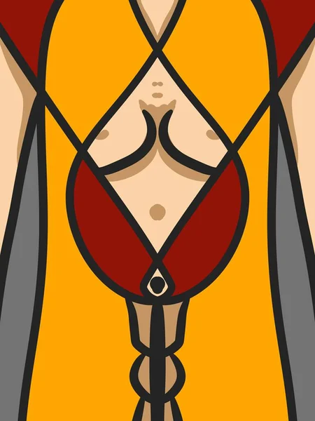 Kunst Zeichnung Farbe Des Körpers Frau Hintergrund — Stockfoto