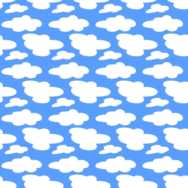 Bezszwowy Wzór Błękitnego Nieba — Zdjęcie stockowe