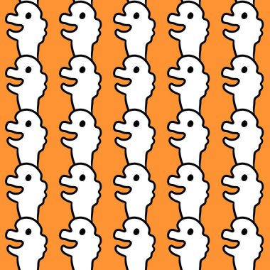 Sevimli canavar çizgi filminin kusursuz deseni