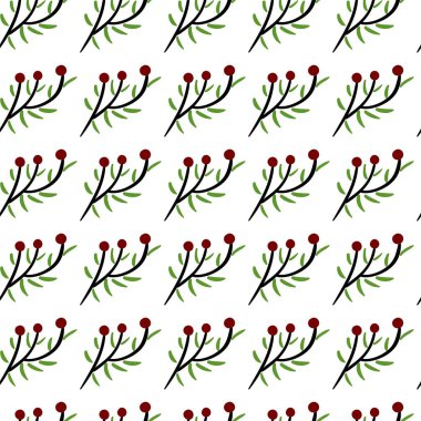 Çiçek karikatürünün kusursuz deseni