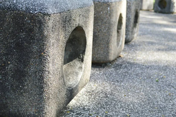 Цементное Кресло Саду Природы — стоковое фото