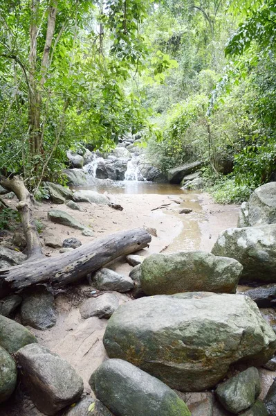 Kleiner Bach Chantathen Wasserfall Bei Bang Phra Sriracha Chonburi Thailand — Stockfoto