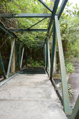 ülke Tayland eski metal Köprüsü