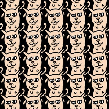 Sevimli köpek çizgi filminin kusursuz deseni