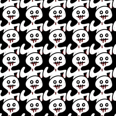 Tatlı hayalet çizgi filminin kusursuz deseni