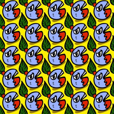 Sevimli canavar çizgi filminin kusursuz deseni