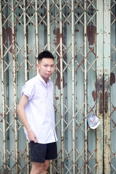 Vicino Tailandese Studente Uniforme — Foto Stock