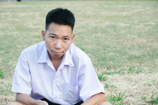 Nahaufnahme Thailändischer Schüler Uniform — Stockfoto