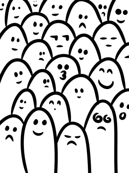 tatlı karikatür arkaplanlı siyah beyaz