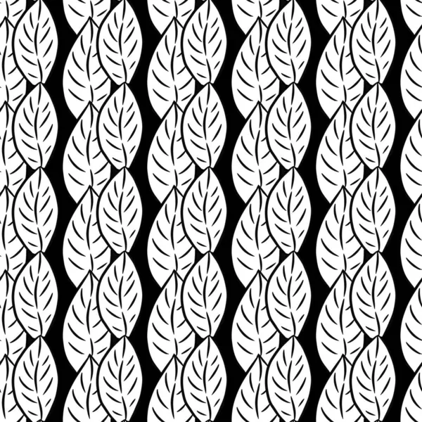 Seamless Pattern Leaf Cartoon — Stock Photo, Image