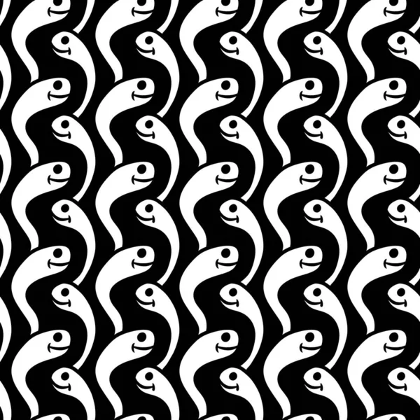 Seamless Pattern Cute Monster Cartoon — Stock Photo, Image