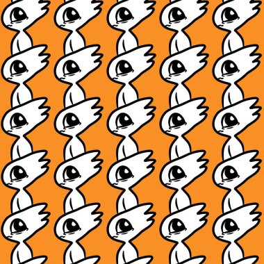 Sevimli canavar çizgi filminin kusursuz deseni