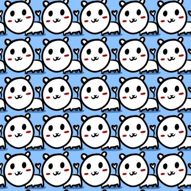 Sevimli köpek çizgi filminin kusursuz deseni